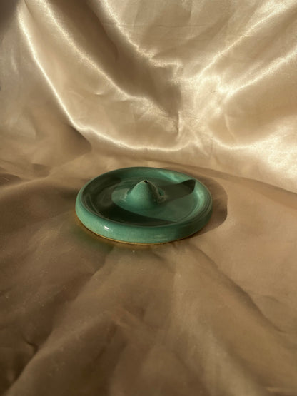 Incense holder-aqua