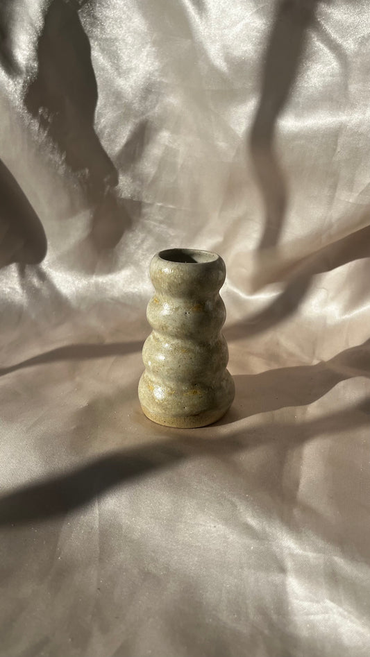 Little Candlestick holder- Cream/Pearl