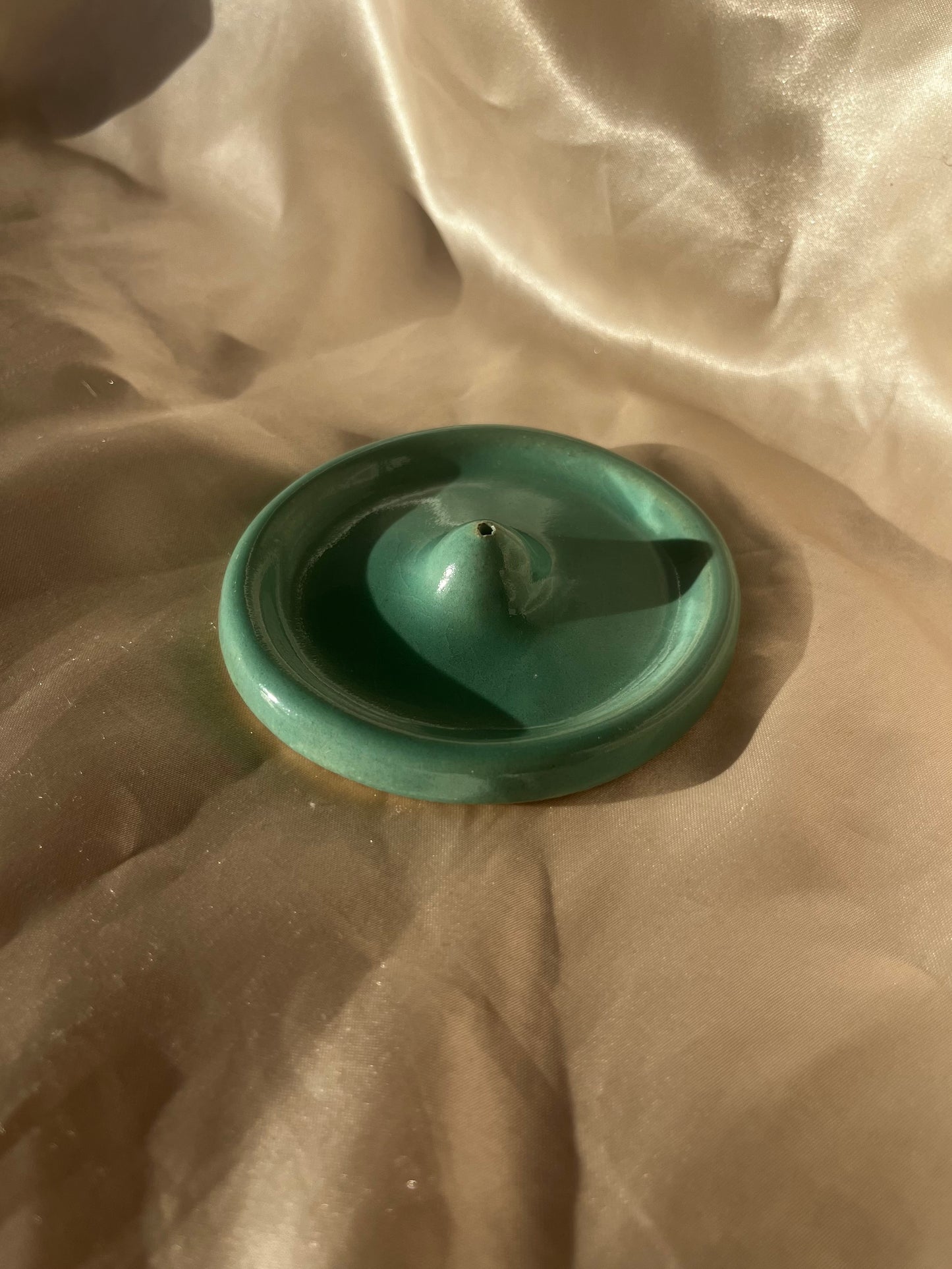 Incense holder-aqua